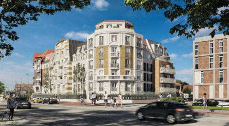 Programme immobilier neuf LA RÉSIDENCE DES PETITS PONTS - Le Blanc-Mesnil : Appartements studio–T5 avec terrasses, ascenseur et proximité RER B à 16 min à pied (93150) - Référence : 18006