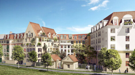 Programme immobilier neuf Le Domaine du Chevalier - Le Blanc-Mesnil : Appartements studio–T5 avec terrasses, parking sécurisé et proximité écrin de verdure (93150) - Référence : 14760