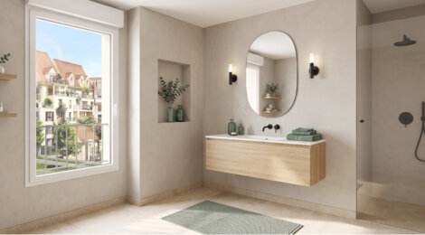 Programme immobilier neuf Le Domaine du Chevalier - Le Blanc-Mesnil : Appartements studio–T5 avec terrasses, parking sécurisé et proximité écrin de verdure (93150) - Référence : 14760