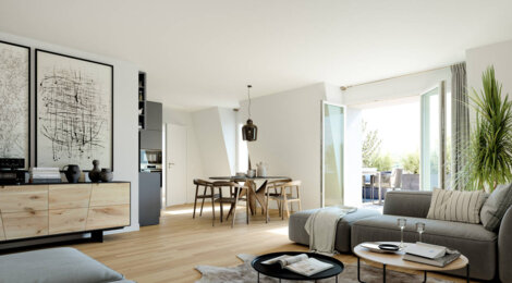 Programme immobilier neuf La Baronnie - Le Blanc-Mesnil : Appartements T2–T5 avec terrasses, à distance piétonne du RER B (93150) - Référence : 14468