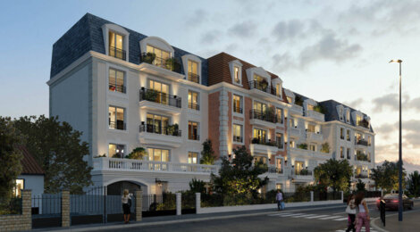 Programme immobilier neuf La Baronnie - Le Blanc-Mesnil : Appartements T2–T5 avec terrasses, à distance piétonne du RER B (93150) - Référence : 14468
