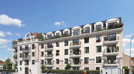 Programme immobilier neuf Villa Comtesse - Le Blanc-Mesnil : Appartements T2–T5 avec terrasses, jardins privatifs et proximité quartier de la Molette (93150) - Référence : 14741