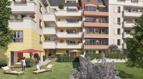 Programme immobilier neuf Villa Auber - Le Blanc-Mesnil : Appartements T2–T5 avec terrasses, parking sécurisé et proximité centre-ville (93150) - Référence : 14654