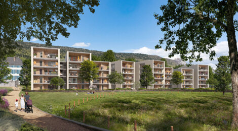 Programme immobilier neuf Le Domaine de Buttet - Le Bourget-du-Lac : appartements neufs T2–T5 à 10 min de la plage (73370) - Référence : 15738