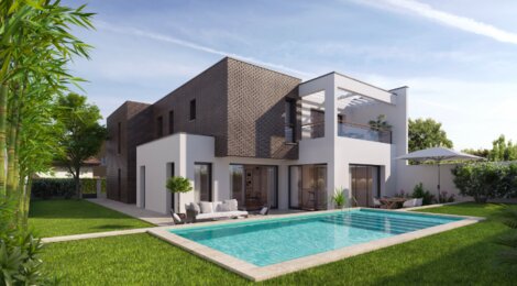 Programme immobilier neuf VILLA LUMIERE LE BOUSCAT - Le Bouscat : 4 maisons duplex neuves T5 avec piscine à 5 min de Bordeaux Lac (33110) - Référence : 14896