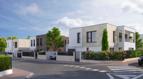 Programme immobilier neuf VILLA LUMIERE LE BOUSCAT - Le Bouscat : 4 maisons duplex neuves T5 avec piscine à 5 min de Bordeaux Lac (33110) - Référence : 14896