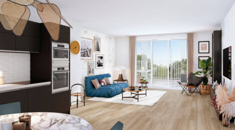 Programme immobilier neuf CEÏBA - Appartements - Le Bouscat : Appartements T1–T5 et maisons avec terrasses, parking et luminosité proche du tramway (33110) - Référence : 14257