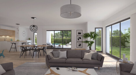 Programme immobilier neuf Villa Lumière - Le Bouscat : maisons neuves 5 pièces avec piscine en quartier résidentiel (33110) - Référence : 8040