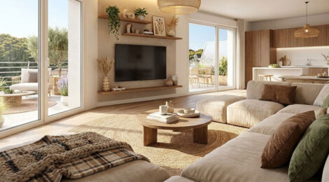 Programme immobilier neuf Côté Cannet - Le Cannet appartements avec terrasse près de Cannes (06110) - Référence : 17601