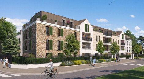 Programme immobilier neuf Le Clos de la Chênaie - Le Chesnay : Nouvelle résidence entre ville et forêt à 10 min de Versailles (78150) - Référence : 16273