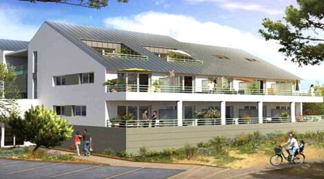 Programme immobilier neuf LA ROSE DES SABLES - Le Croisic : 49 appartements T1 bis–T4 avec vue mer et terrasses en architecture contemporaine (44490) - Référence : 118