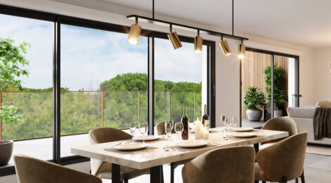Programme immobilier neuf PATIO NEMA - Le Grau-du-Roi : appartements neufs du 2 au 4 pièces à 250m des plages (30240) - Référence : 14763