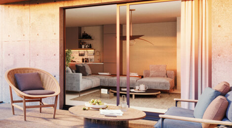 Programme immobilier neuf PATIO NEMA - Le Grau-du-Roi : appartements neufs du 2 au 4 pièces à 250m des plages (30240) - Référence : 14763