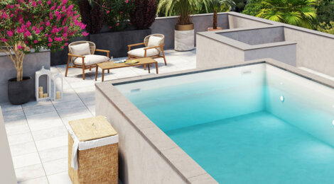 Programme immobilier neuf PATIO NEMA - Le Grau-du-Roi : appartements neufs du 2 au 4 pièces à 250m des plages (30240) - Référence : 14763