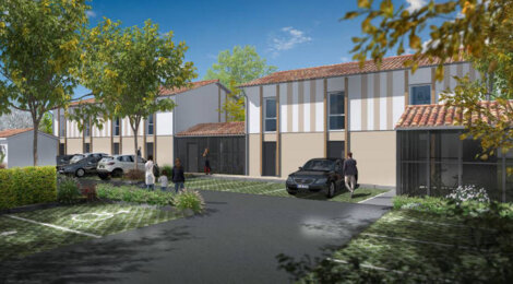 Programme immobilier neuf LES GIRONDINES - Le Haillan : 16 maisons T4 avec jardins privatifs et parking à 10 minutes du centre-ville (33185) - Référence : 4554