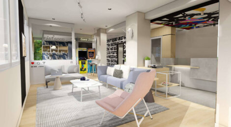 Programme immobilier neuf RUBIK - Le Mans : 94 studios neufs LMNP proche de la place George Washington (72000) - Référence : 15772