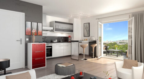 Programme immobilier neuf HARMONIE - Le Mans : appartements neufs du 2 au 4 pièces en quartier Beaulieu (72000) - Référence : 10170