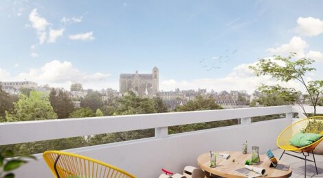Programme immobilier neuf HARMONIE - Le Mans : appartements neufs du 2 au 4 pièces en quartier Beaulieu (72000) - Référence : 10170