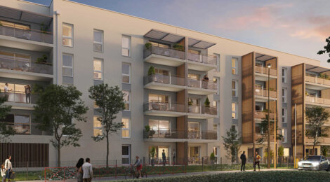 Programme immobilier neuf Opportunéo - Le Mans Pins - Vert Galant à 14 min du tramway T1 (72000) - Référence : 18557
