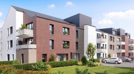 Programme immobilier neuf L'Ecrin Vert - Le Mesnil-Esnard à 15 minutes de voiture du centre de Rouen (76240) - Référence : 18105