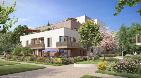 Programme immobilier neuf LE DOMAINE DE SULLY - Le Mesnil-Saint-Denis : Maisons et appartements T3–T4 avec balcons, terrasses et toiture végétalisée proche de Saint-Quentin-en-Yvelines (78320) - Référence : 2233