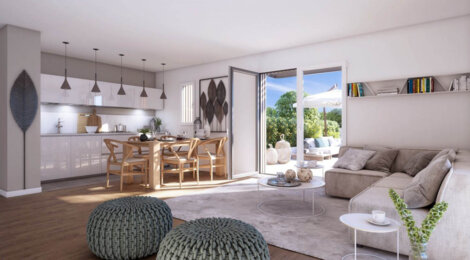 Programme immobilier neuf LE DOMAINE DE SULLY - Le Mesnil-Saint-Denis : Maisons et appartements T3–T4 avec balcons, terrasses et toiture végétalisée proche de Saint-Quentin-en-Yvelines (78320) - Référence : 2233