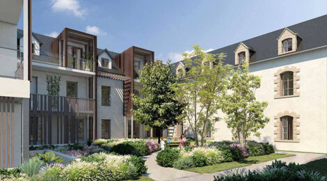 Programme immobilier neuf Le Saint-Louis - Le Palais : Appartements studio–T4 avec balcons, jardin verdoyant et conciergerie numérique dans le bassin de la Saline (56360) - Référence : 14241