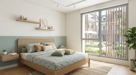 Programme immobilier neuf Le Saint-Louis - Le Palais : Appartements studio–T4 avec balcons, jardin verdoyant et conciergerie numérique dans le bassin de la Saline (56360) - Référence : 14241