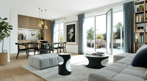 Programme immobilier neuf Le Jardin du Pont de Bry - Le Perreux-sur-Marne : appartements neufs du 2 au 5 pièces en bord de Marne (94170) - Référence : 14967