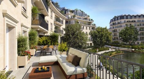 Programme immobilier neuf Eugénie - Le Plessis-Robinson : 119 appartements neufs du studio au T6 en face du tramway T10 (92350) - Référence : 15845