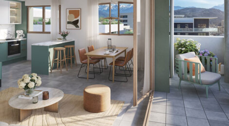 Programme immobilier neuf EKO - Le Pont-de-Claix appartements neufs avec vue montagnes et tramway (38800) - Référence : 17026