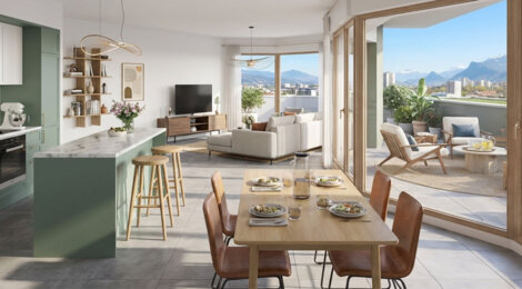Programme immobilier neuf EKO - Le Pont-de-Claix appartements neufs avec vue montagnes et tramway (38800) - Référence : 17026
