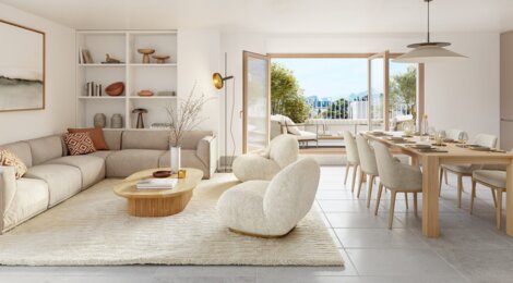 Programme immobilier neuf 17 -  Le Pont-de-Claix : appartements neufs du 2 au 4 pièces en quartier des Minotiers (38800) - Référence : 15419