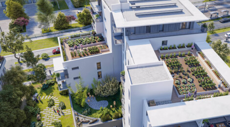 Programme immobilier neuf TEKIO - Le Pont-de-Claix : appartements neufs du 2 au 5 pièces en quartier des Minotiers (38800) - Référence : 15120