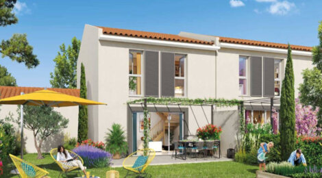 Programme immobilier neuf CLOSERIE DES TONNELLES - Le Puy-Sainte-Réparade : 13 maisons T3 avec jardins, terrasses et garages à 800 mètres du centre-ville (13610) - Référence : 3456