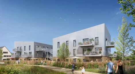 Programme immobilier neuf HIATUS - Le Rheu : appartements neufs du 2 au 4 pièces en cœur de bourg (35650) - Référence : 15072