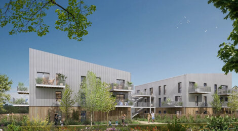 Programme immobilier neuf HIATUS - Le Rheu : appartements neufs du 2 au 4 pièces en cœur de bourg (35650) - Référence : 15072
