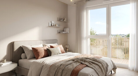 Programme immobilier neuf HIATUS - Le Rheu : appartements neufs du 2 au 4 pièces en cœur de bourg (35650) - Référence : 15072