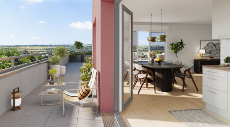 Programme immobilier neuf NYMPHE - Le Rheu : appartements neufs du 2 au 4 pièces en cœur de centre bourg (35650) - Référence : 15272