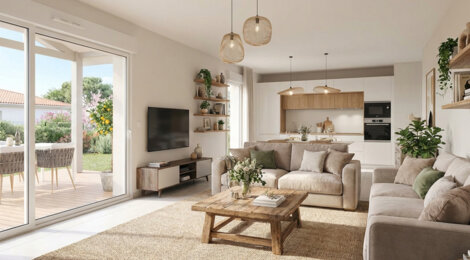 Programme immobilier neuf VILLAS PLUME - Le Teich résidence proche de la plage du Teich (33470) - Référence : 14993