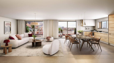 Programme immobilier neuf Le Jardin du Castella - Le Versoud à quelques kilomètres de Grenoble (38420) - Référence : 15380