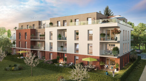Programme immobilier neuf Les Allées du meunier - Leers près du canal de Roubaix (59115) - Référence : 12004