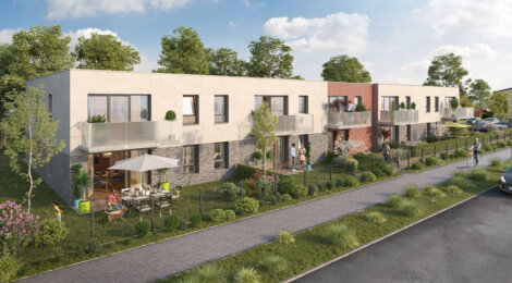 Programme immobilier neuf LES HAUTS DE MONTGRE - Lens : Appartements T2–T3 avec terrasses, parking inclus et proximité écoquartier Montgré (62300) - Référence : 17516