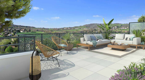 Programme immobilier neuf Les Terrasses de l’Ouest - Lentilly : Appartements T2–T4 avec terrasses, jardin et proximité ruisseau des Flaches (69210) - Référence : 14624