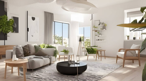 Programme immobilier neuf Les Terrasses de l’Ouest - Lentilly : Appartements T2–T4 avec terrasses, jardin et proximité ruisseau des Flaches (69210) - Référence : 14624