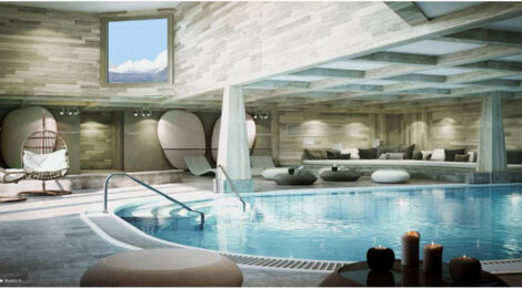 Programme immobilier neuf L'HEVANA - Les Allues : Appartements T2–T4 avec piscine, sauna et vue sur les pistes au cœur de Méribel (73550) - Référence : 3947