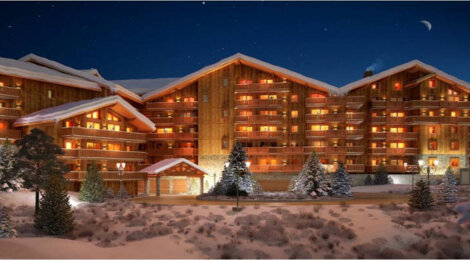 Programme immobilier neuf L'HEVANA - Les Allues : Appartements T2–T4 avec piscine, sauna et vue sur les pistes au cœur de Méribel (73550) - Référence : 3947