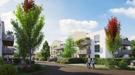 Programme immobilier neuf RÉSIDENCE DU TRAMWAY - Les Herbiers : 40 appartements neufs du 2 au 4 pièces à 5 min du centre-ville (85500) - Référence : 14996