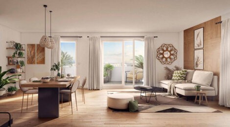 Programme immobilier neuf La Promenade d'Aristide - Les Pavillons-sous-Bois : Appartements T2–T4 avec balcons, terrasses et parking sécurisé proche du tramway T4 (93320) - Référence : 11435
