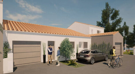 Programme immobilier neuf LES JARDINS DE JOFFRE - Les Sables d’Olonne maisons à proximité de la Grande Plage (85100) - Référence : 16457